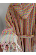 Bubble Handwoven Robe - Pastel Multicolour