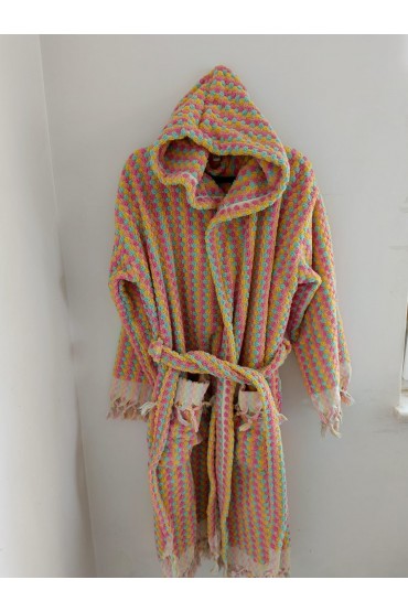 Bubble Handwoven Robe - Pastel Multicolour