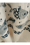 Fish printed Peshtemal